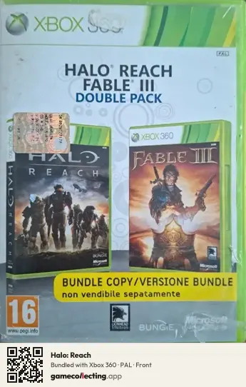 Halo: Reach Xbox 360, PAL box front