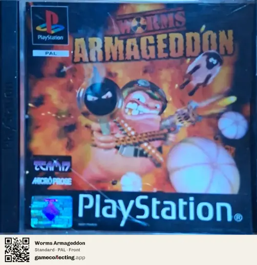 Worms Armageddon PlayStation, PAL box front