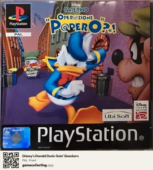 Disney's Donald Duck: Goin' Quackers PlayStation, PAL box front