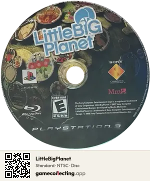 LittleBigPlanet PlayStation 3, NTSC disc