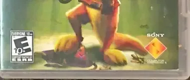 Daxter, the ESRB box on its front