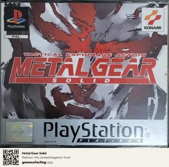 Metal Gear Solid PlayStation, United Kingdom box front