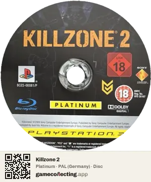 Killzone 2 PlayStation 3, PAL disc