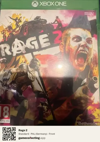Rage 2 Xbox One, Germany box front