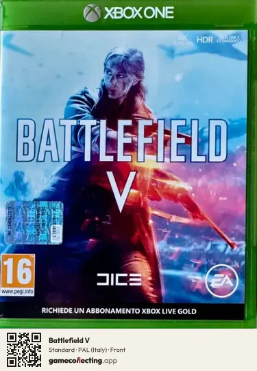 Battlefield V Xbox One, Italy box front