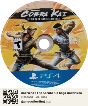 Cobra Kai: The Karate Kid Saga Continues PlayStation 4, PAL disc