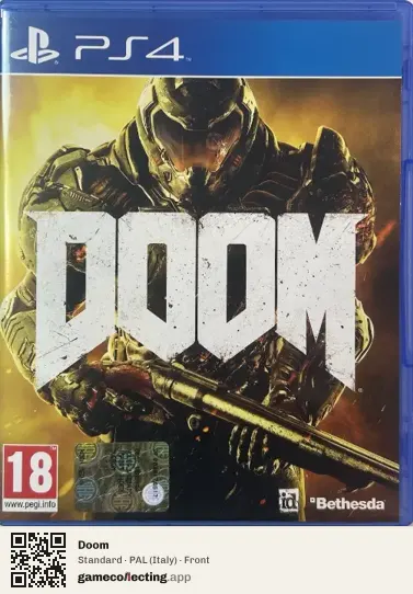 Doom PlayStation 4, Italy box front