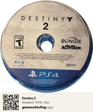 Destiny 2 PlayStation 4, NTSC disc