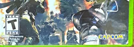 Lost Planet 2, the ESRB box on its front