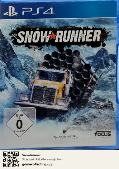 SnowRunner PlayStation 4, Germany box front