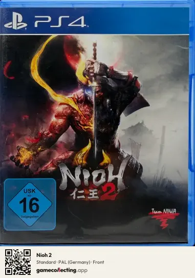 Nioh 2 PlayStation 4, Germany box front
