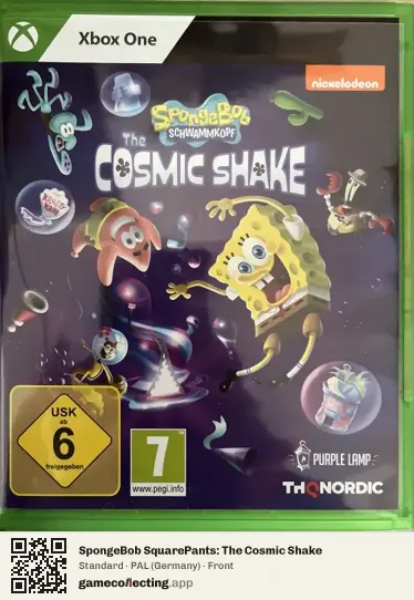 SpongeBob SquarePants: The Cosmic Shake Xbox One, Germany box front