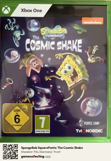 SpongeBob SquarePants: The Cosmic Shake Xbox One, Germany box front