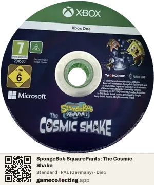 SpongeBob SquarePants: The Cosmic Shake Xbox One, PAL disc