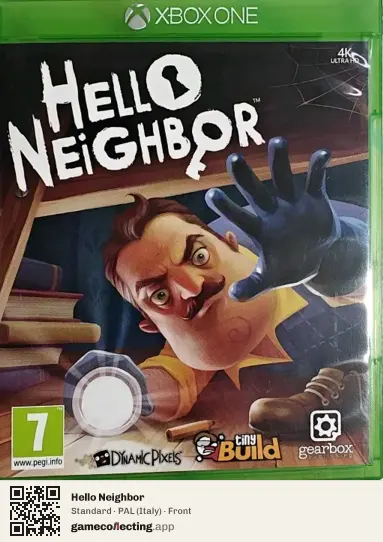 Hello Neighbor Xbox One, Italy box front