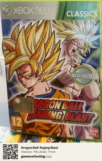 Dragon Ball: Raging Blast Xbox 360, Italy box front