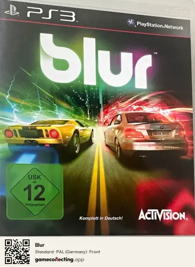 Blur PlayStation 3, Germany box front