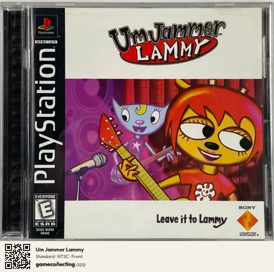 Um Jammer Lammy PlayStation, NTSC box front