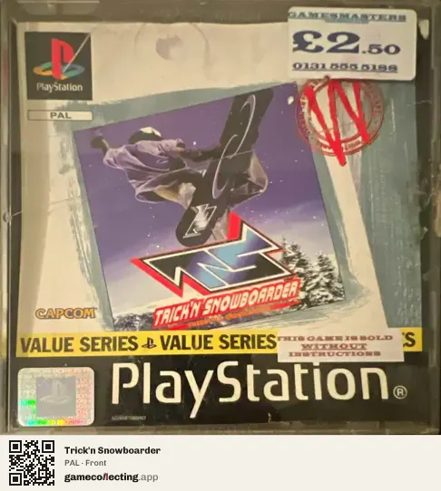 Trick'n Snowboarder PlayStation, PAL box front