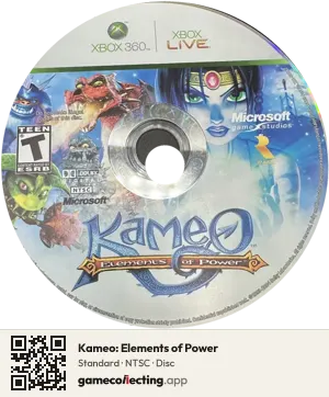 Kameo: Elements of Power Xbox 360, NTSC disc