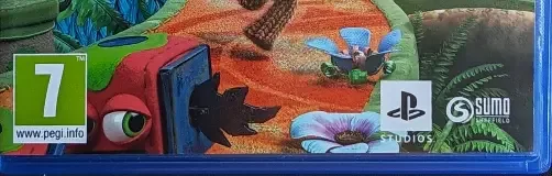 Sackboy: A Big Adventure, the PEGI square on its front