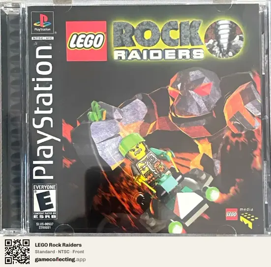LEGO Rock Raiders PlayStation, NTSC box front