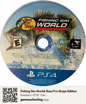 Fishing Sim World: Bass Pro Shops Edition PlayStation 4, NTSC disc