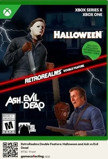 RetroRealms Double Feature: Halloween and Ash vs Evil Dead Xbox Series X, NTSC box front