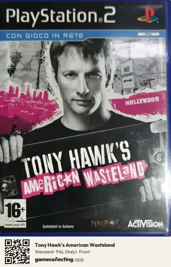 Tony Hawk's American Wasteland PlayStation 2, Italy box front
