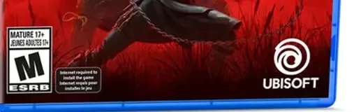Assassin's Creed Shadows, the ESRB box on its front