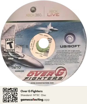 Over G Fighters Xbox 360, NTSC disc
