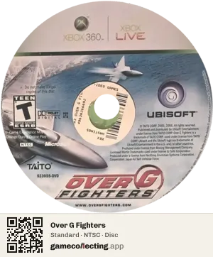 Over G Fighters Xbox 360, NTSC disc