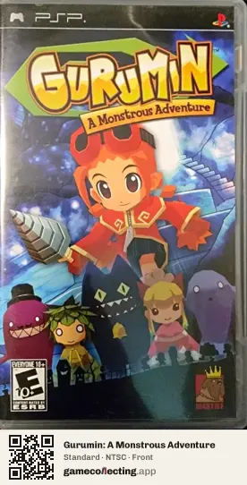 Gurumin: A Monstrous Adventure PlayStation Portable, NTSC box front