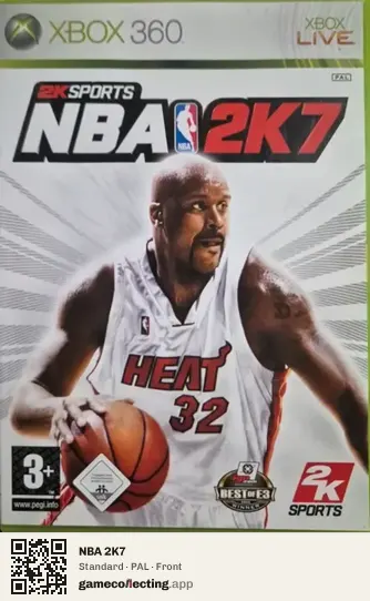 NBA 2K7 Xbox 360, PAL box front