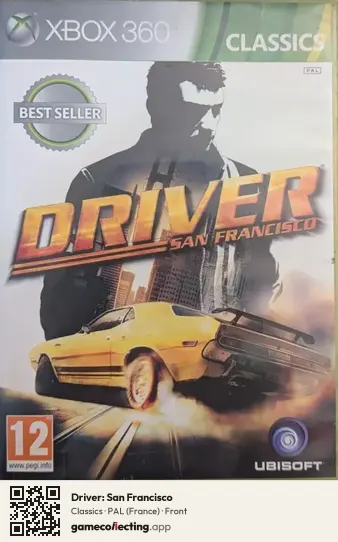 Driver: San Francisco Xbox 360, France box front