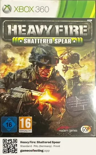 Heavy Fire: Shattered Spear Xbox 360, Germany box front