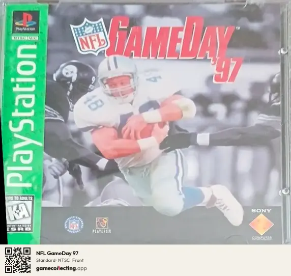 NFL GameDay 97 PlayStation, NTSC box front