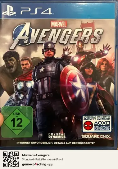 Marvel's Avengers PlayStation 4, Germany box front