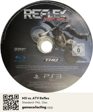 MX vs. ATV Reflex PlayStation 3, PAL disc