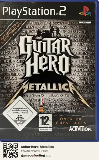 Guitar Hero: Metallica PlayStation 2, Germany box front