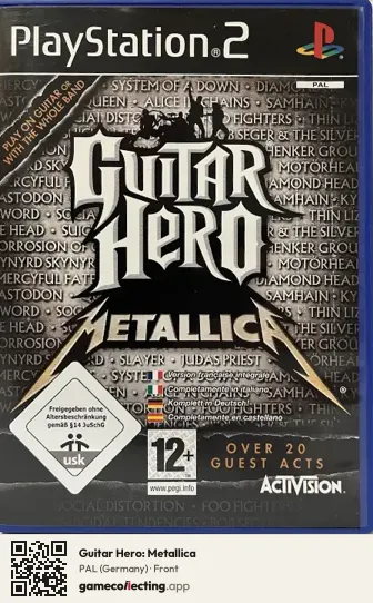 Guitar Hero: Metallica PlayStation 2, Germany box front