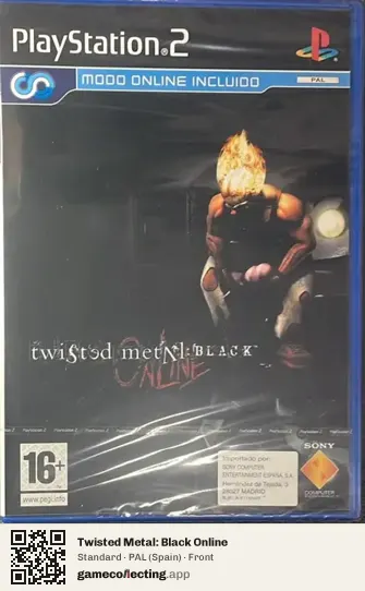 Twisted Metal: Black Online PlayStation 2, Spain box front