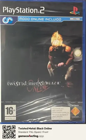 Twisted Metal: Black Online PlayStation 2, Spain box front