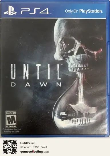 Until Dawn PlayStation 4, NTSC box front