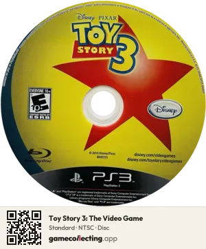 Toy Story 3: The Video Game PlayStation 3, NTSC disc