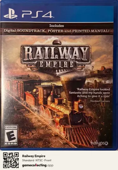 Railway Empire PlayStation 4, NTSC box front