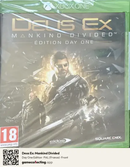Deus Ex: Mankind Divided Xbox One, France box front