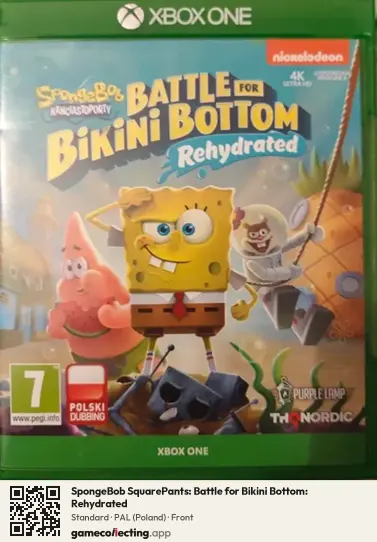SpongeBob SquarePants: Battle for Bikini Bottom: Rehydrated Xbox One, Poland box front