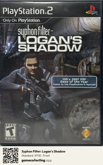 Syphon Filter: Logan's Shadow PlayStation 2, NTSC box front