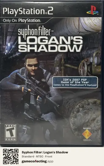 Syphon Filter: Logan's Shadow PlayStation 2, NTSC box front